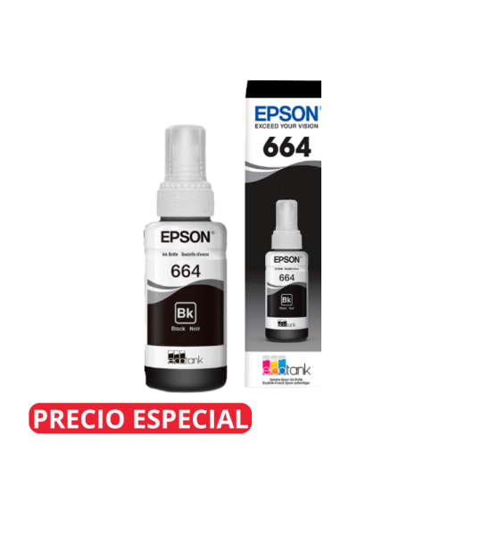 TINTA EPSON T664120-AL NEGRO ORIGINAL