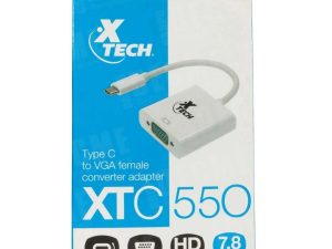 ADAPTADOR XTECH USB A VGA TYPE C XTC-550