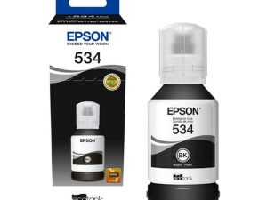 BOTELLA DE TINTA EPSON T534120-AL COLOR NEGRO ORIGINAL 120ML