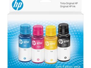 KIT BOTELLA DE TINTA HP GT52 Y GT53 NEGRO, CYAN, MAGENTA Y YELLOW