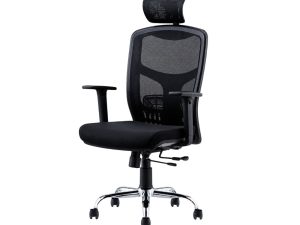 SILLA EJECUTIVA DE MALLA L-202 BRAZOS AJUSTABLES
